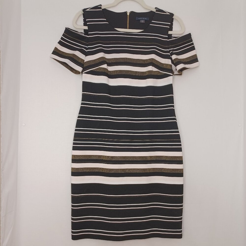 Women's‎ Tommy Hilfiger striped open shoulder midi dress size 8